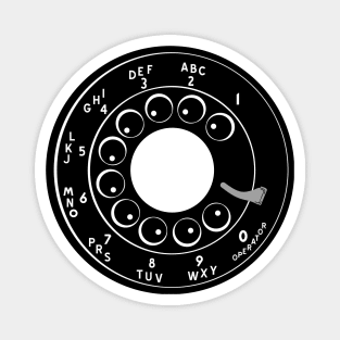 Rotary Telephone Dial Vintage Magnet